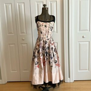 Anthropologie Sleeveless Printed Midi Dress